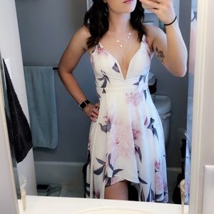 Hi-Lo Floral Dress